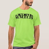 T-shirt de baseball de bande de suspects habituels (Devant)