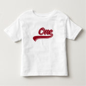 T-shirt de baseball d'un an (Devant)