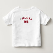 T-shirt de baseball d'un an (Dos)