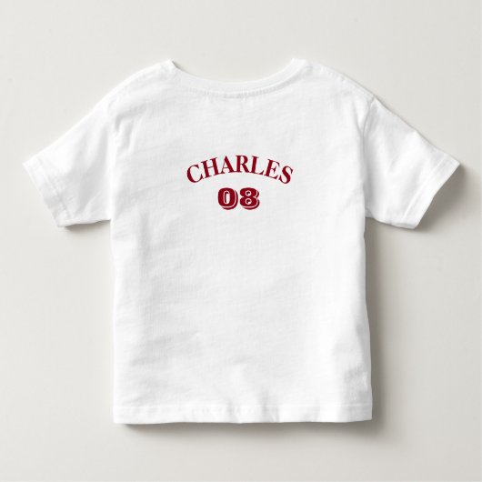 T-shirt de baseball d'un an (Dos)