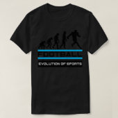 T-shirt de baseball Évolution du sport (Design devant)