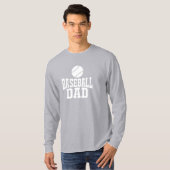 T-shirt de baseball papa Tee de baseball personnal (Devant entier)