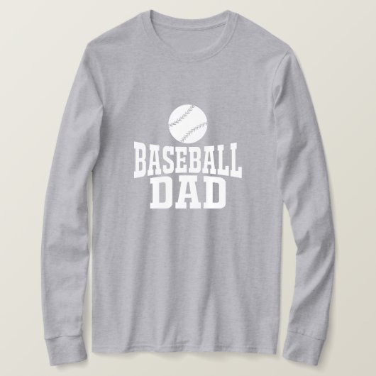 T-shirt de baseball papa Tee de baseball personnal (Design devant)