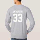 T-shirt de baseball papa Tee de baseball personnal (Dos)