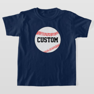 T-shirt de baseball personnalisé Couleur et nom d'