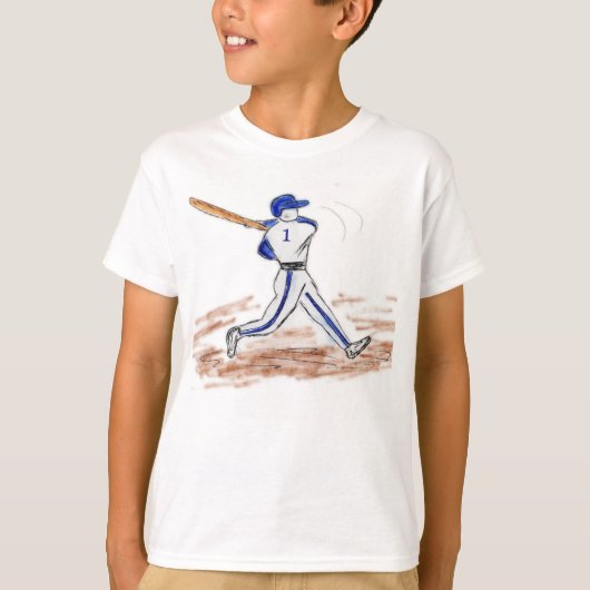 T-shirt de baseball pour enfants (Devant)