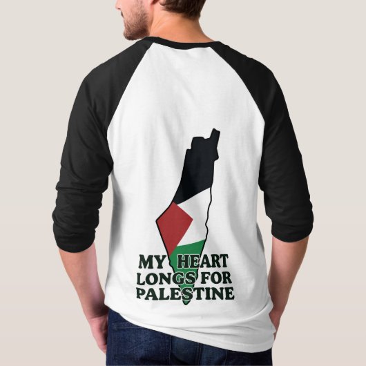 T-shirt de baseball raglan pour hommes avec imp (Dos)