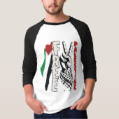 T-shirt de baseball raglan pour hommes avec imp (Devant)