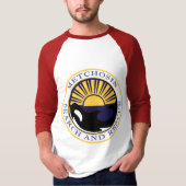 T-shirt de baseball rouge (Devant)