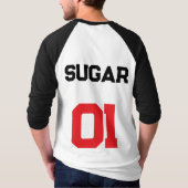 T-shirt de baseball Team Sugar (Dos)