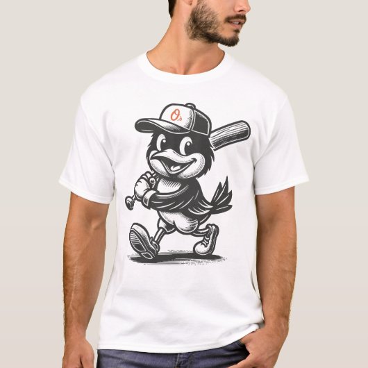 T-Shirt de baseball vintage de Baltimore (Devant)