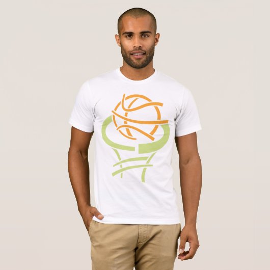 T-Shirt De Basket Et Net Mens (Devant entier)