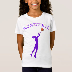 T-shirt de basketball violet Police & Girl