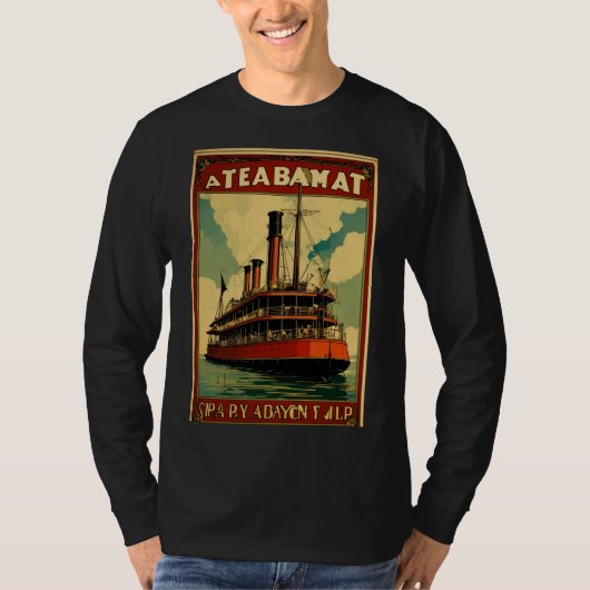 T-SHIRT DE BATEAU À VAPEUR (Devant)