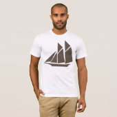 T-Shirt de bateau à voile (Devant entier)