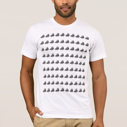 T-Shirt de bateau à voile (Devant)