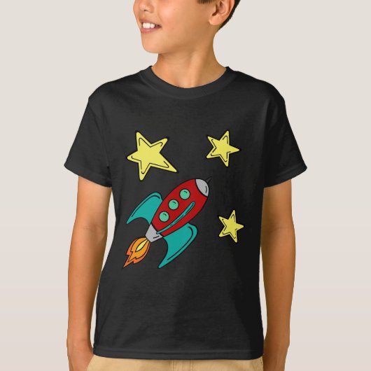 T-shirt de bateau de rétrofusée (Devant)