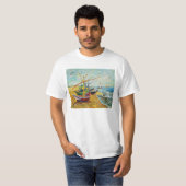 T-shirt de bateaux de pêche de Van Gogh (Devant entier)
