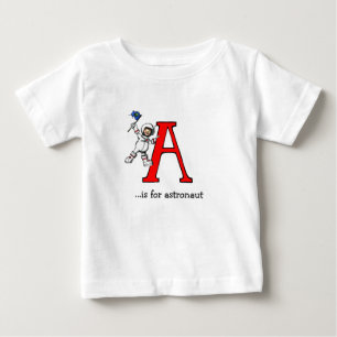 T-shirt de bébé d'alphabet : A est pour