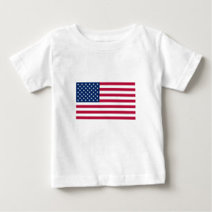 T-shirt de bébé de drapeau américain