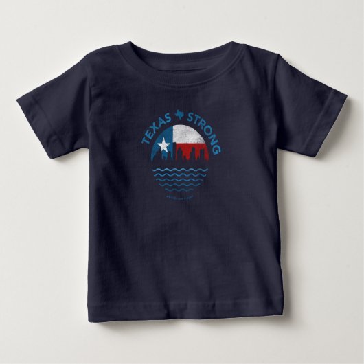 T-shirt de bébé de Harvey d'ouragan fort du Texas (Devant)
