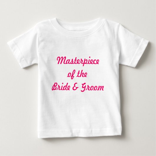 T-shirt de bébé de jeune mariée et de marié (Devant)