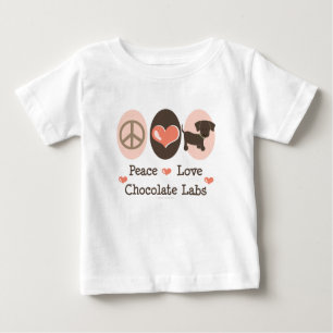 T-shirt de bébé de laboratoires de chocolat