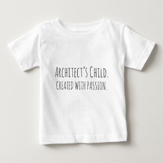 T-shirt de bébé de l'ENFANT | de l'ARCHITECTE ! (Devant)