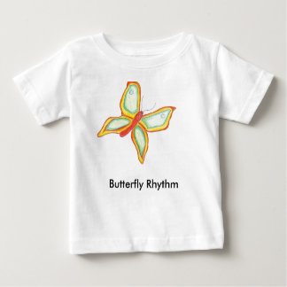 T-shirt de bébé de rythme de papillon