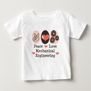T-shirt de bébé d'industrie mécanique d'amour de