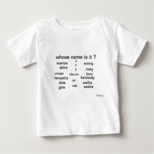 T-shirt de bébé, dont le nom est lui ? par