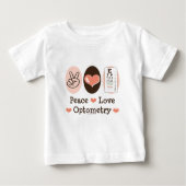 T-shirt de bébé d'optométriste d'optométrie (Devant)