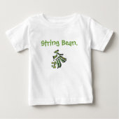 T-shirt de bébé/enfant en bas âge d'haricot vert (Devant)