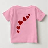 T-Shirt de bébé Valentines de bébé Baby Love Chemi (Dos)