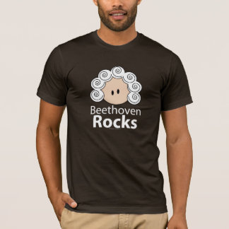 T-shirt de Beethoven de roches de Beethoven