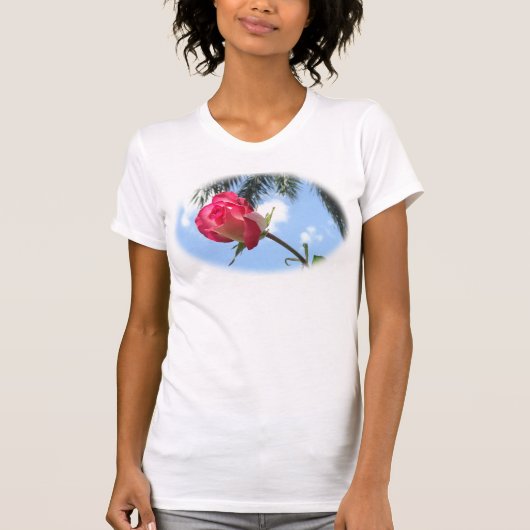 T-shirt De belles chemises Roses pour femmes (Devant)