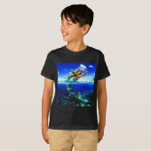 T-shirt De Belles Peintures De Sirènes (Devant entier)