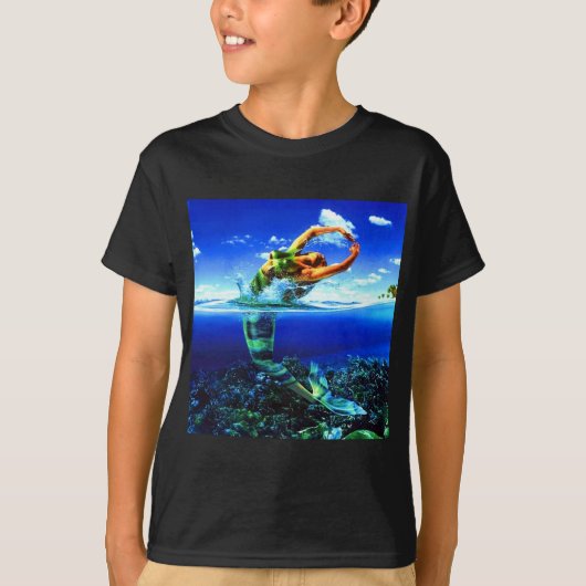 T-shirt De Belles Peintures De Sirènes (Devant)