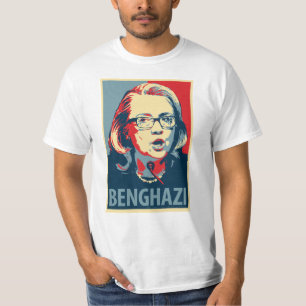 T-shirt de Benghazy - parodie d'affiche d'Obama