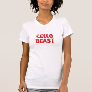 T-shirt de bête de violoncelle - dames