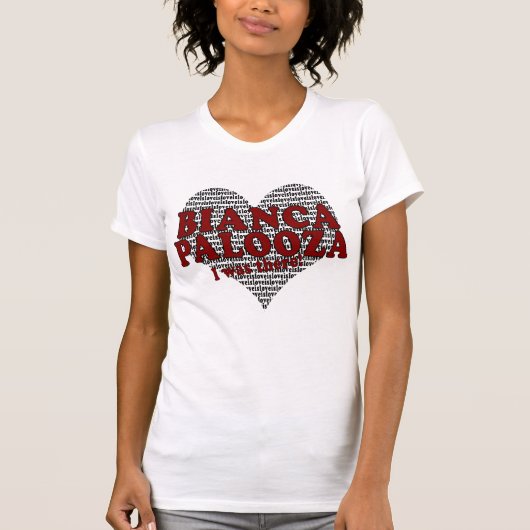 T-shirt de Biancapalooza (Devant)