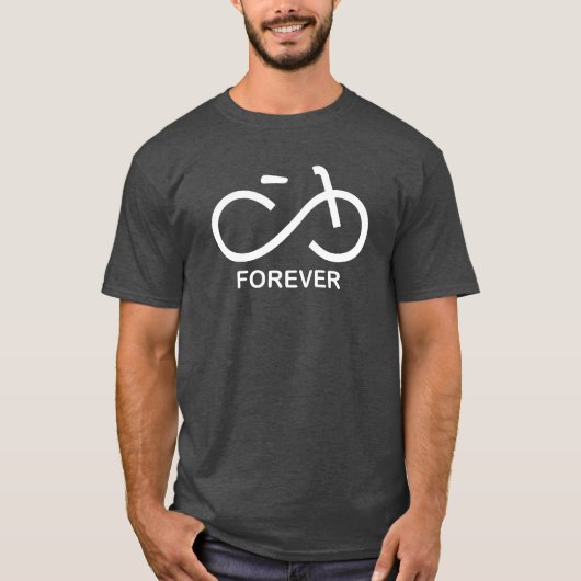 T-shirt De bicyclette style 2 pour toujours (Devant)