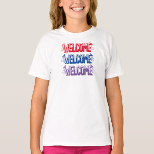 T-shirt de bienvenue personnalisé pour enfants pou
