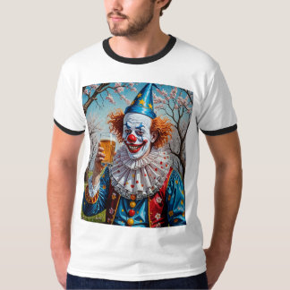 T-shirt de bière clown déplaisante pour les fêtes