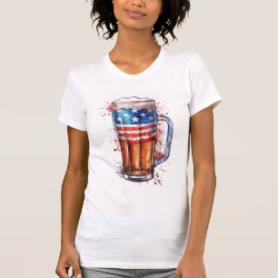 T-shirt de bière patriotique amusante