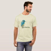 T-shirt de Birdwatcher de martin-pêcheur (Devant entier)