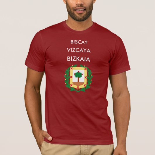 T-shirt de Biscay Vizcaya Biskaia (Devant)
