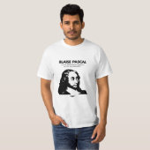 T-shirt de blanc de Blaise Pascal (Devant entier)