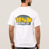 T-shirt de blanc de BSDFactory (Dos)
