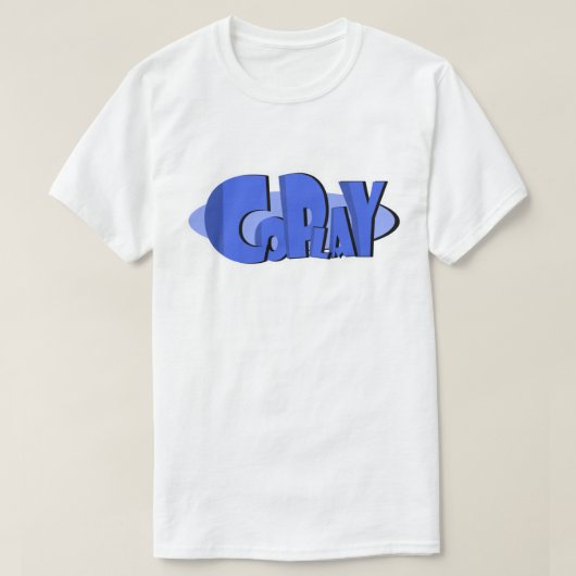 T-shirt de blanc de CoPlay (Design devant)